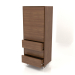 3d model Cajonera TM 013 (abierta) (600x400x1500, madera marrón claro) - vista previa