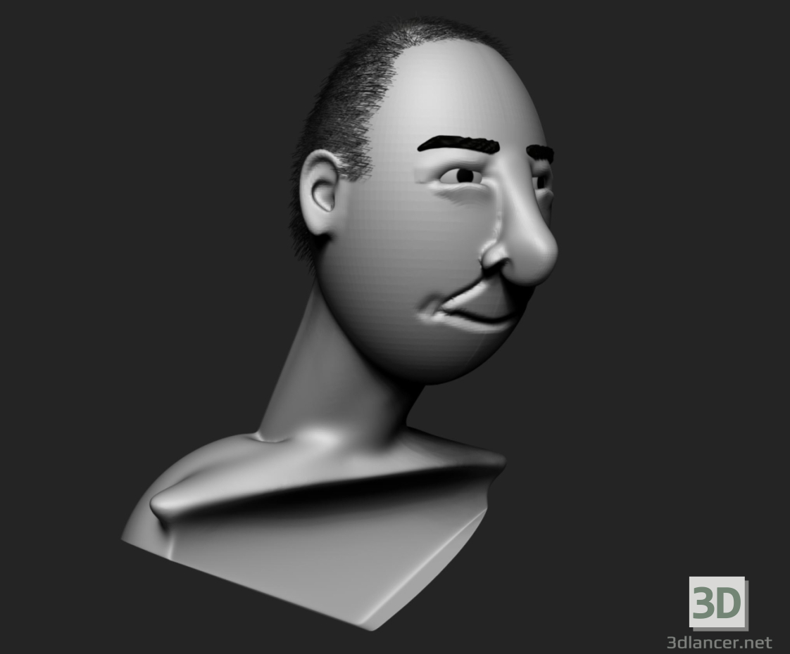 3d model Caricature - preview