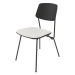 3d model Strain chair with plywood back and seat cushion h81 (black plywood) - preview