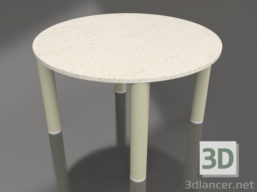 3d модель Стіл журнальний D 60 (Gold, DEKTON Danae) – превью