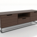 3d model TV cabinet 1500 mm (dark walnut) - preview