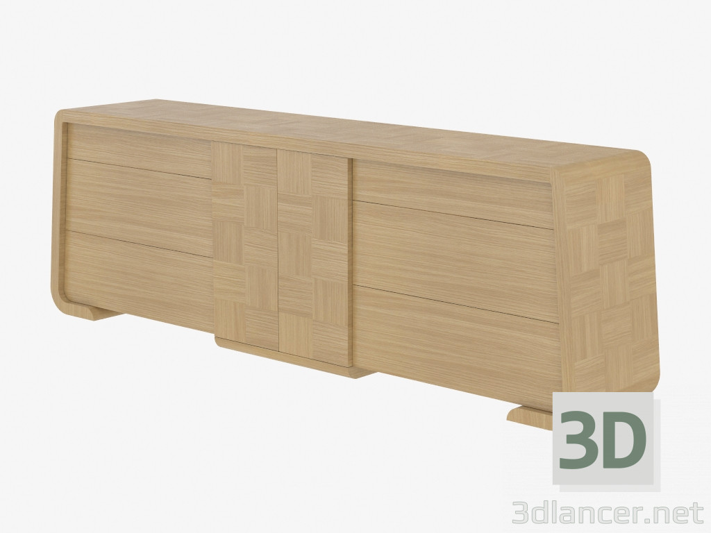 3d model Комод Chess Oak Natur - vista previa