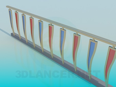 modèle 3D Balustrade - preview