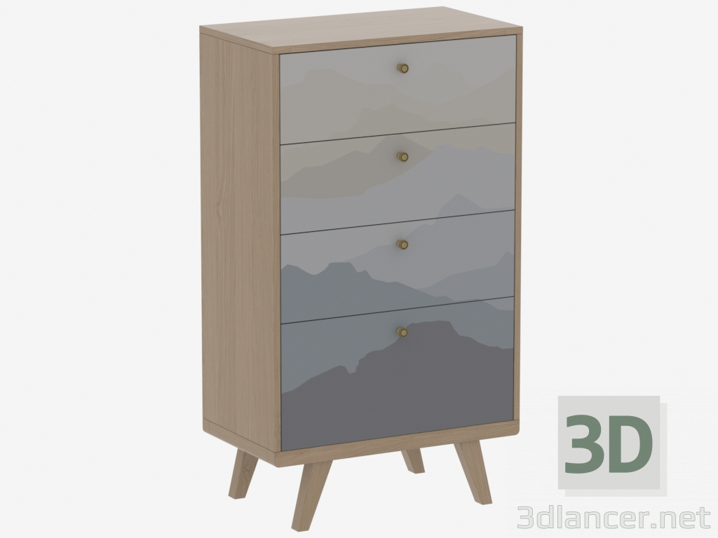 3d model High chest of drawers THIMON (IDC006001021) - preview