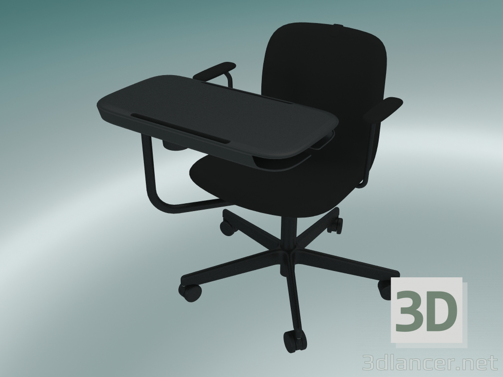 modèle 3D Fauteuil Learn avec table avant - preview