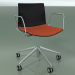 3d model Silla 0302 (5 ruedas, con reposabrazos, LU1, con cojín de asiento, PO00109) - vista previa