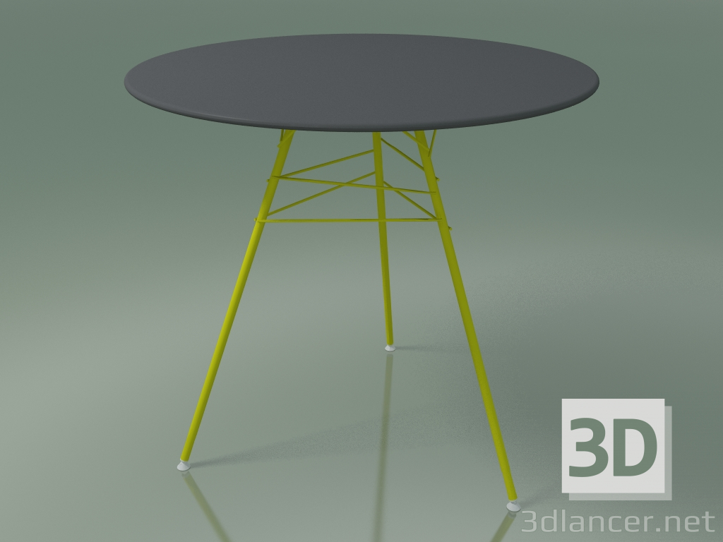 Modelo 3d Mesa de exterior com bancada redonda 1814 (H 74 - D 79 cm, HPL, V37) - preview