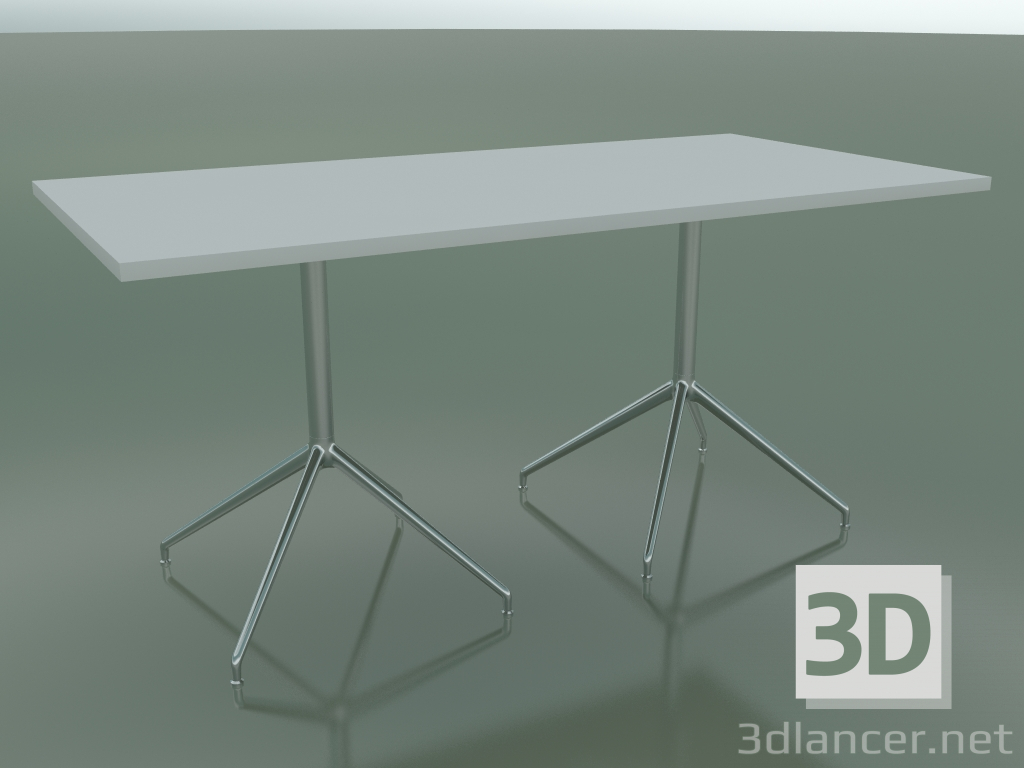 Modelo 3d Mesa retangular com base dupla 5704, 5721 (H 74 - 79x159 cm, branco, LU1) - preview