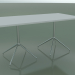 3d model Rectangular table with a double base 5704, 5721 (H 74 - 79x159 cm, White, LU1) - preview