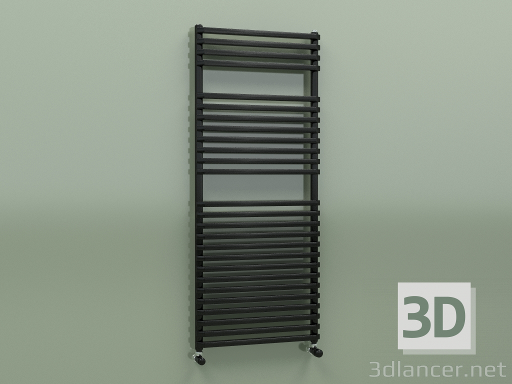 3d модель Полотенцесушитель NET (1200x500, Black - RAL 9005) – превью