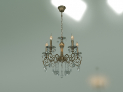 Lustre suspendu Ravenna 10104-5 (bronze antique-cristal clair)