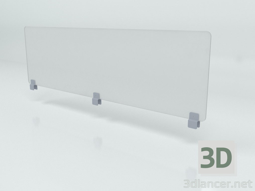 modello 3D Estensione Plexi per schermi PUX12 (1190x350) - anteprima