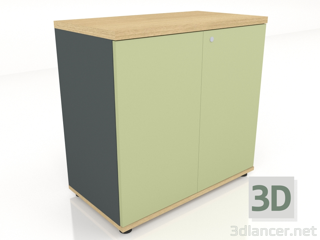 modello 3D Armadio Standard A2104HZ (801x432x777) - anteprima