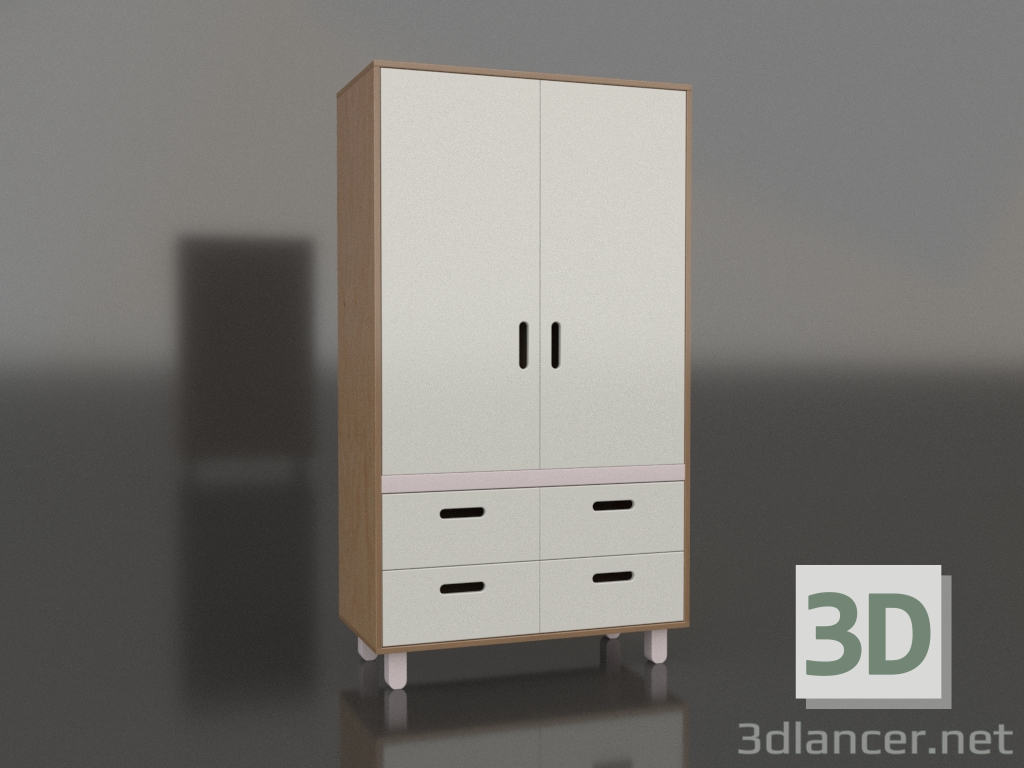 3D Modell Kleiderschrank geschlossen TUNE HA (WPTHAA) - Vorschau