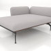 3d model Chaise longue 125 with armrest 85 on the left (leather upholstery on the outside) - preview