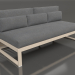 3D Modell Modulares Sofa, Abschnitt 4, hohe Rückenlehne (Sand) - Vorschau