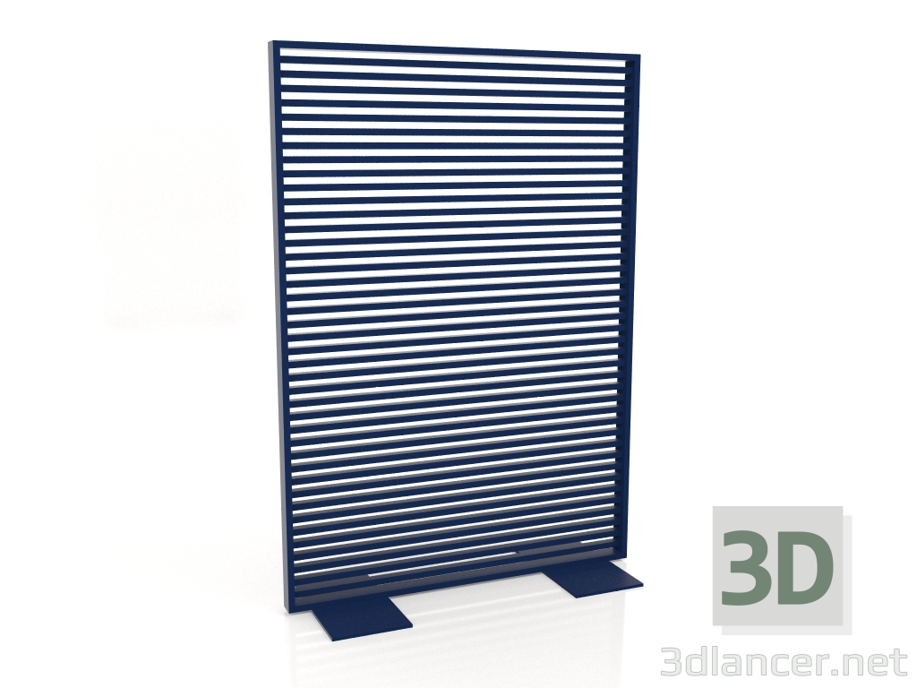 3d model Mampara de aluminio 120x170 (Azul noche) - vista previa