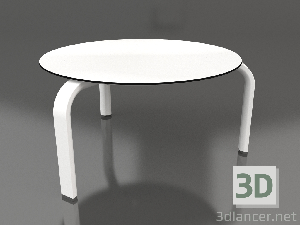 modèle 3D Table basse ronde Ø70 (Blanc) - preview