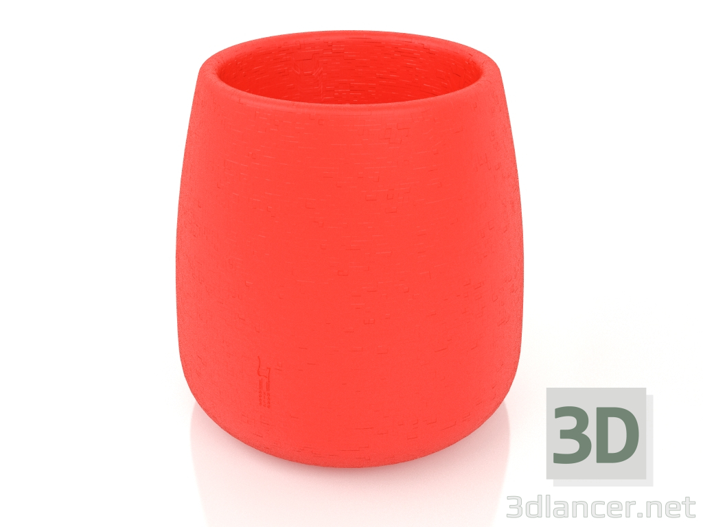 3d model Maceta 1 (Roja) - vista previa