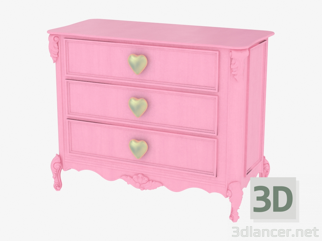 modèle 3D Commode trois tiroirs BN8834 - preview