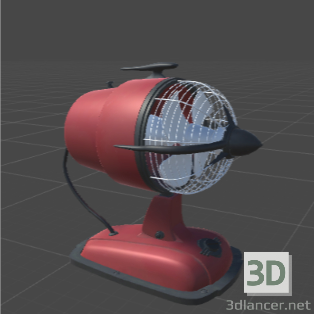 3D Modell Ventilator - Vorschau