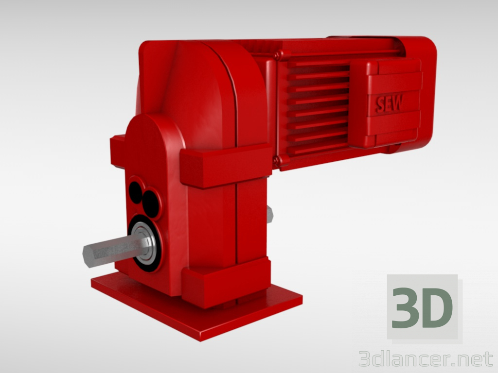 3d model Electro motor. - vista previa