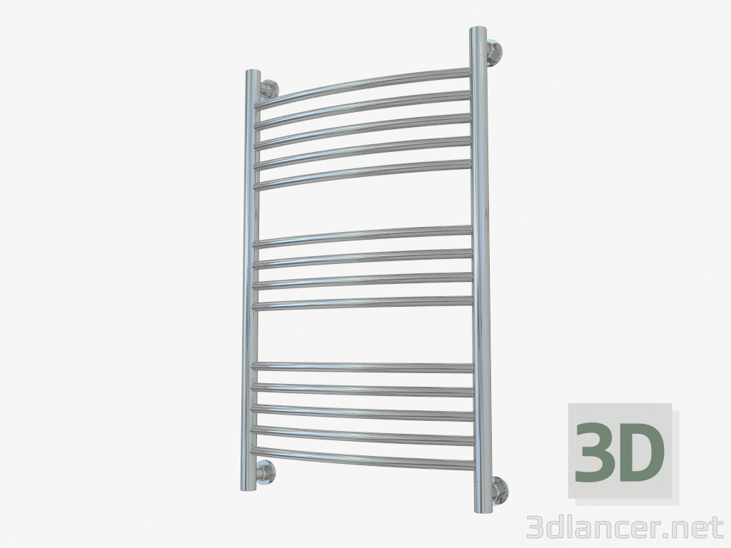 3d модель Полотенцесушитель Богема+ изогнутый (800x500) – превью