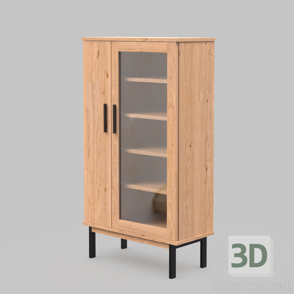 Asymmetrischer Schrank 3D-Modell kaufen - Rendern