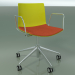 3d model Chair 0302 (5 wheels, with armrests, LU1, with seat cushion, PO00118) - preview