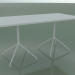 Modelo 3d Mesa retangular com base dupla 5704, 5721 (H 74 - 79x159 cm, branco, V12) - preview