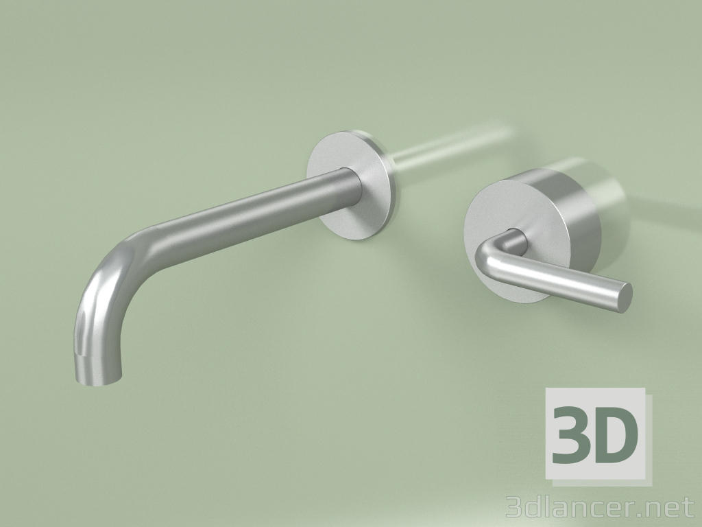 3d model Mezclador hidro-progresivo de pared con caño 190 mm (14 13, AS) - vista previa