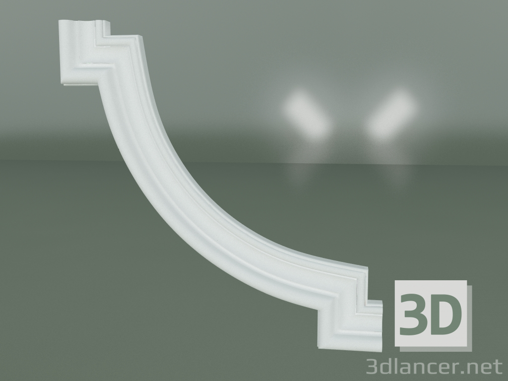 modello 3D Elemento decorativo in stucco ED148 - anteprima