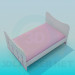 3d model Cot for baby girls - preview