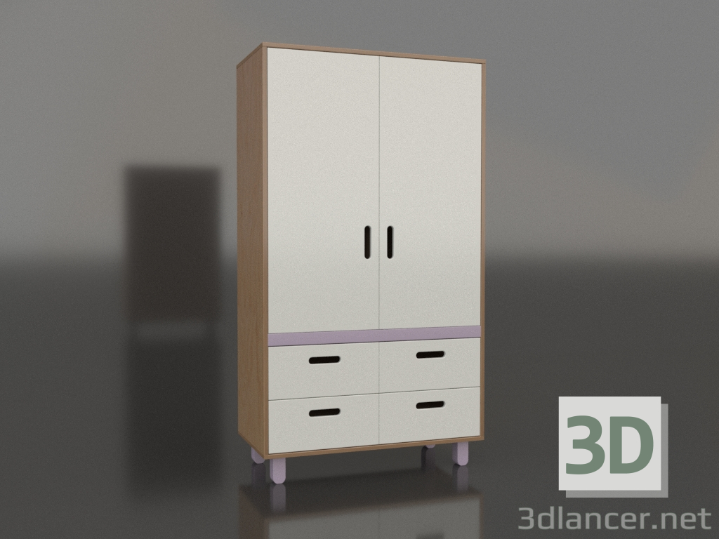 3d model Wardrobe closed TUNE HA (WRTHAA) - preview