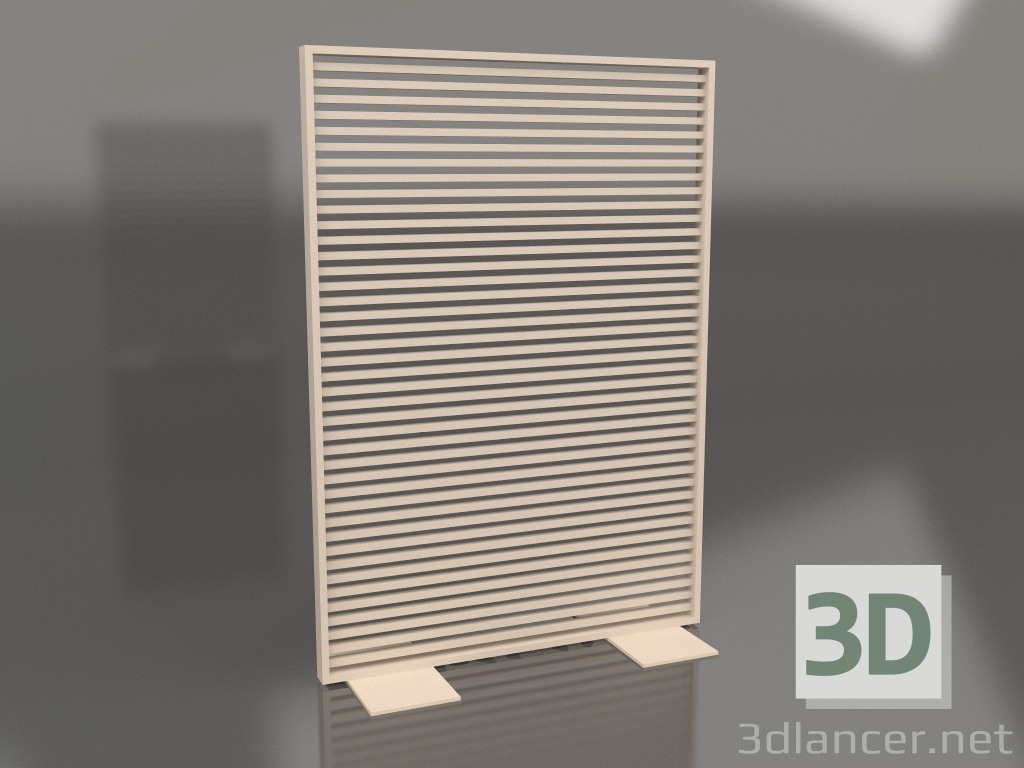 Modelo 3d Divisória de alumínio 120x170 (areia) - preview