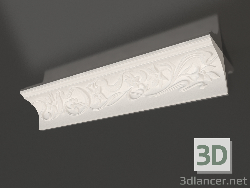 Modelo 3d Cornija de teto de gesso KL 030 (115x160x990) - preview