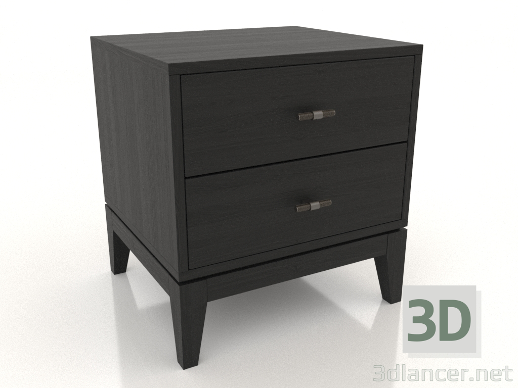 3d model Mesilla de noche STAND 450 mm (negro RAL 9005) - vista previa