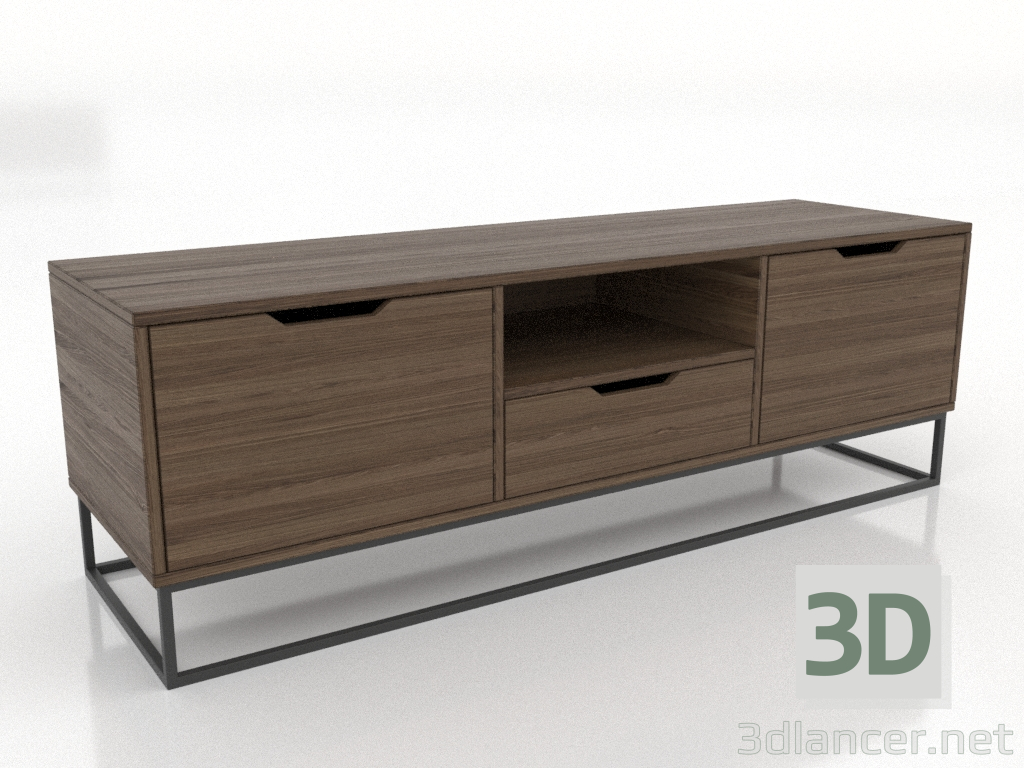 3d model Mueble de TV 1500 mm (nogal fresno aclarado) - vista previa 3d model Mueble de TV 1500 mm (nogal fresno aclarado) - vista previa