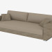 3D Modell Modernes Ledersofa Cassandra (240х100х75) - Vorschau