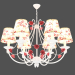 3d model Chandelier with lampshades (S110009 6) - preview