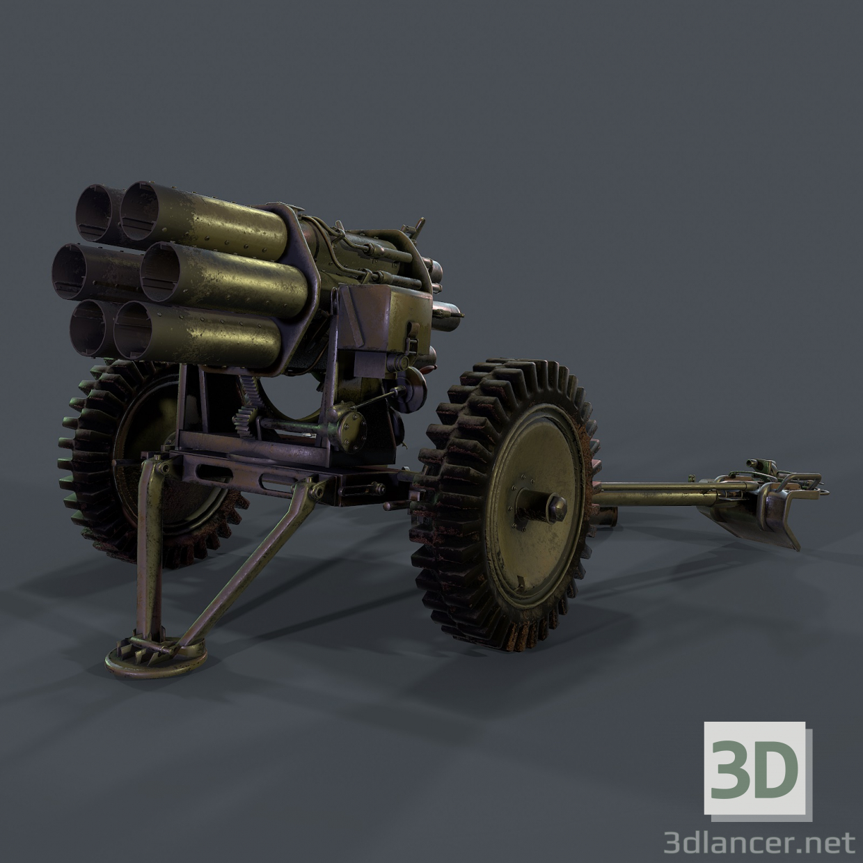 3d Nebelwerfer 3d model модель купить - ракурс