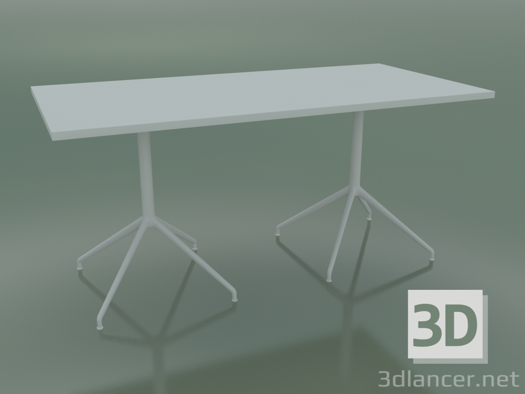 Modelo 3d Mesa retangular com base dupla 5705, 5722 (H 74 - 79x179 cm, branco, V12) - preview