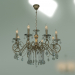 3d model Pendant chandelier Ravenna 10104-8 (antique bronze-clear crystal) - preview