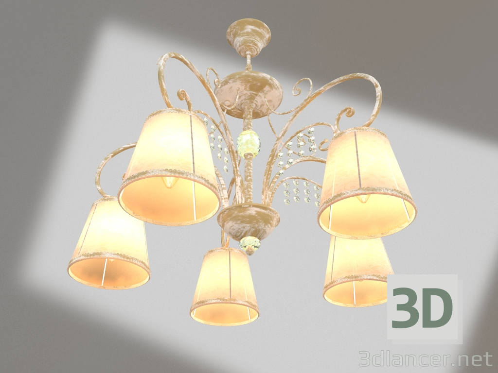 Modelo 3d Luminária de teto Lorette (FR2406-PL-06-WG) - preview