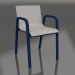 modèle 3D Chaise de salle à manger (bleu nuit) - preview