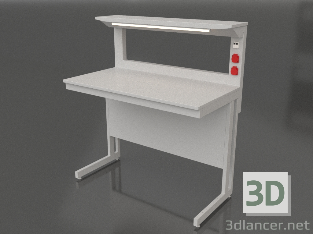 3d model Laboratory table with shelf 1200 CM 900 - preview 3d model Laboratory table with shelf 1200 CM 900 - preview