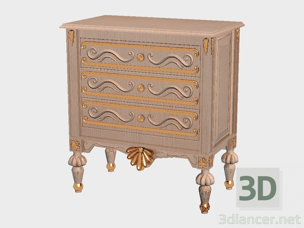 modèle 3D Table de chevet - preview