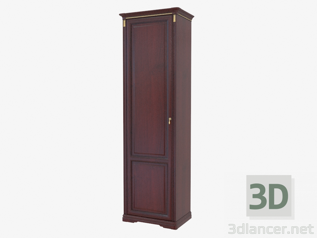 3D Modell Eintüriger Kleiderschrank für einen Flur (718x2240x468) - Vorschau