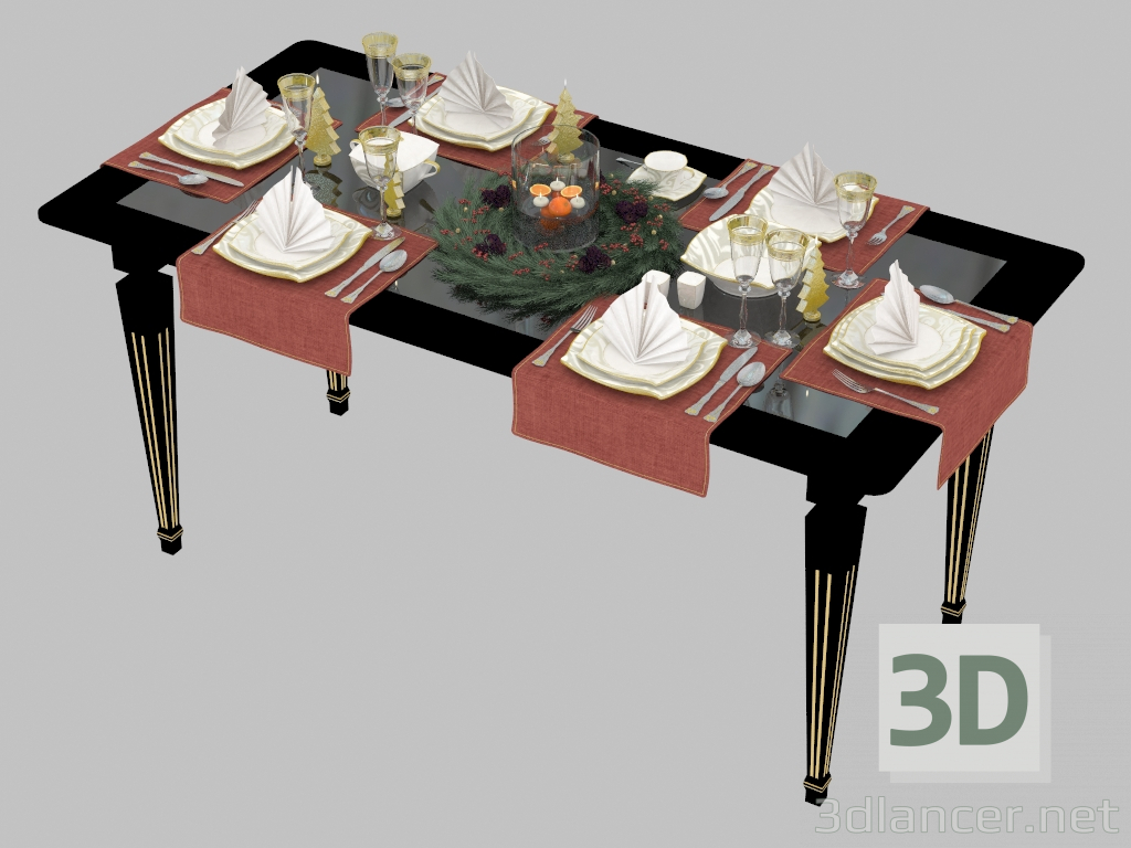 modèle 3D Arts de la table - preview