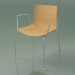 3d model Chair 0351 (4 legs with armrests, natural oak) - preview